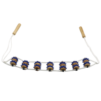 ALLWINWIN MRP07 Corde de massage - Rouleau à sangle en bois pour les muscles du dos