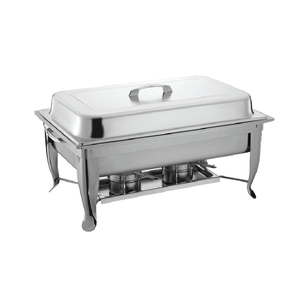 Sleek silver rectangular chaffer Durable and high-capacity For Hotel Restaurant Wedding Party or Home Use available at wholesale - Product Image 1