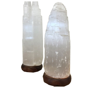 Modern Himalayan White Salt Lamps Best Selling Natural <b>Crystal</b> Decorative Lighting with OEM Size Private Label Supplier Services - Product Image 4