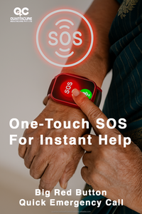 Reloj Inteligente con GPS QC V22 2025 para Personas Mayores, Diseño Rectangular, Llamada SOS, Detección de Caídas, Monitor de Frecuencia Cardíaca, Seguimiento del Sueño - Product Image 6