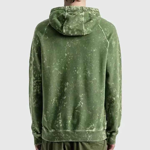 เสื้อฮู้ดดี้ผู้ชายสไตล์ใหม่ล่าสุด ล้างสีแบบแอซิดวอช รับสกรีนโลโก้ เสื้อฮู้ดดี้ลำลองพื้นฐาน ผ้าคอตตอนผสม ล้างสีแบบแอซิดวอช - Product Image 5
