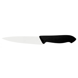 Couteaux utilitaires multifonctionnels avec poignée texturée noire et lame en acier inoxydable pointue pour la découpe et l'effilage en cuisine - Product Image 1