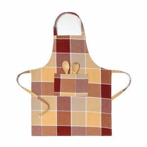 Custom Logo 100% Cotton Printed Bib Apron Heavy Duty Adjustable Sleeveless Kitchen Linen Durable Chefs' Clothing for Home - Product Image 5