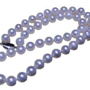 Collar de Perlas de Agua Dulce de 9-10 mm, Simple y Elegante, con Cadena Brillante, para Mamá, Perlas Naturales - Product Image 5