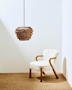 Abat-jour suspendu en fibres naturelles de qualité supérieure, fait main, en osier, à plusieurs niveaux, décoratif pour plafond, salon - Product Image 3