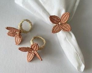 <b>Bamboo</b> Napkin Rings Circle Shape 5 Cm Width Bohemian Eco-Friendly <b>Table</b> Decoration Accessory - Product Image 4