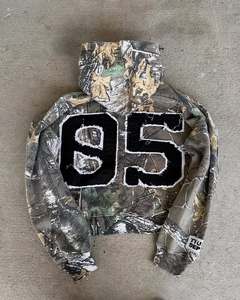 Ensemble de survêtement pour homme de qualité supérieure, tissu respirant, effet délavé, sweat à capuche et pantalon de jogging, streetwear, vêtements de sport, survêtements OEM - Product Image 3