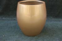 Jardinière personnalisée grande, dorée, moderne, de luxe, imperméable, légère, en fibre de verre, sculptée à la main, durable, pour extérieur et maison