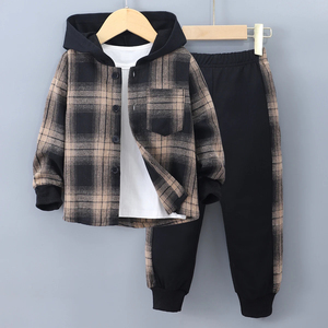 Conjunto Deportivo Informal de Algodón Resistente al Viento, Tejido Liso Teñido, para Hombre y Mujer - Product Image 2