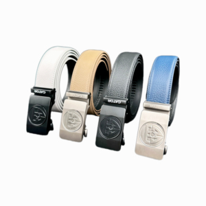 Ceinture en cuir de vachette décontractée pour homme avec boucle automatique en alliage, style mode de luxe, vente en gros d'usine - Product Image 4