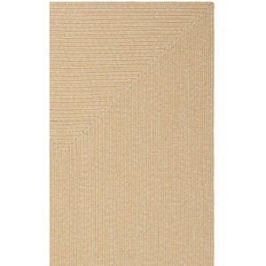 Tapis de sol moderne en jute tressé, rectangulaire, à tissage plat, avec dos antidérapant en caoutchouc, pour couloir, écologique et adapté aux animaux domestiques - Product Image 2