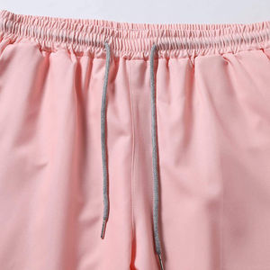 Conjunto de Camiseta y Pantalones Cortos para Hombre con Logotipo Personalizado, 100% Algodón, Casual, Dos Piezas, Talla Grande, 240 Gramos, Tejido Estampado para Hombre y Mujer - Product Image 3