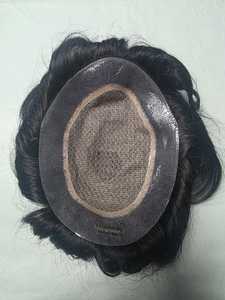 Miraj 8x6 für Lace Indian Hair Echthaar-Toupet Body Wave Deep Wave Remy Haarverlängerung Naturschwarz - Product Image 6