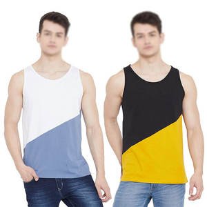 เสื้อกล้ามออกกำลังกายผู้ชายแบบใหม่ขายส่ง ดีไซน์สั่งทำพิเศษสำหรับการฝึกซ้อมที่ดีที่สุด ระบายอากาศได้ดี ลวดลายทันสมัย - Product Image 1