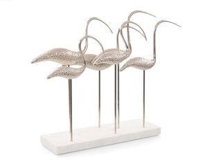 Modern Metal Crane Sculpture Artistic <b>Figure</b> Tabletop Decor for Living Room Handmade Animal Theme - Product Image 3