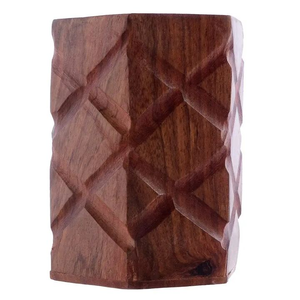 Porte-stylo en bois élégant, fait main et poli, accessoire de bureau et scolaire pour étudiants et travailleurs, artisanat naturel - Product Image 4