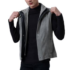 Vêtement d'extérieur haut de gamme, vêtement élégant, best-seller, gilet en cuir de qualité supérieure, chaud, chauffant et coupe-vent, véritable veste en cuir pour homme - Product Image 5