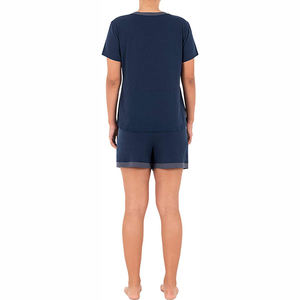 Woman Short Sleeve Shorts <b>Knit</b> Crop Top Two Piece <b>Set</b> Women's <b>Sets</b> Street Fashion 95%cotton 5%spandex Tees Outerwear Ladies - Product Image 2