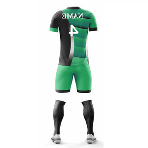 Conjunto de Uniforme de Fútbol Personalizado para Hombre, Camiseta de Fútbol sin Estampado, Pantalones Cortos a Juego, Uniforme para Jugador - Product Image 3