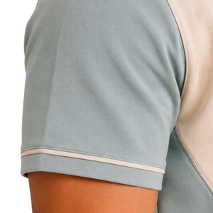 Sage Green And Beige Mens <b>T</b> <b>Shirt</b> Shorts Set Crew Neck Short Sleeve Pocket Top Cargo Drawstring Shorts Casual Sportswear Summer - Product Image 5