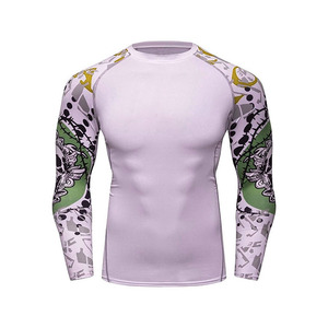 Custom <b>Mens</b> Short Sleeve <b>Compression</b> Rash Guard Anti-Bacterial Quick Dry Sublimated Superhero Inspired Training <b>Shirt</b> OEM - Product Image 5