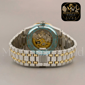 Fabulous Iced Out Bust Down Moissanite Diamond Wrist <b>Watch</b> Stainless Steel Luxury Fashion Quartz <b>Watch</b> Pass Any Diamond Tester - Product Image 4