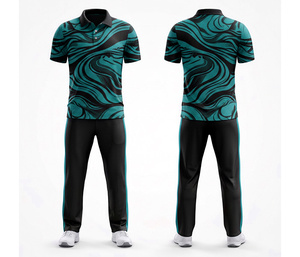 Stylish <b>Cricket</b> Uniform Custom Sublimated Design | Men Women Youth <b>Cricket</b> Wears Polo Shirt and Trouser Full Team Outfit - Product Image 4