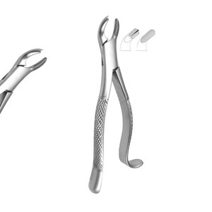 Forceps d'extraction manuels, modèle américain Harris Fig 18L, molaires gauche, poignée ergonomique, certifié CE, instruments chirurgicaux dentaires - Product Image 1