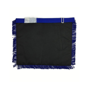 Tablier maçonnique haut de gamme bleu roi en cuir d'agneau blanc, Regalia de Loge, Vente en gros, Fabrication OEM, Produits de Regalia maçonnique directement de l'usine - Product Image 2