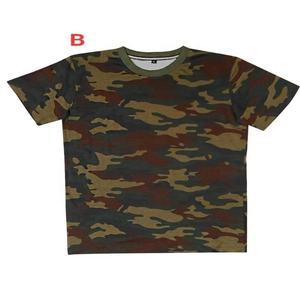 Camiseta personalizada con estampado de camuflaje para hombre Camiseta corta Poliéster/Algodón Tamaño personalizado Servicio OEM Punto personalizado - Product Image 4