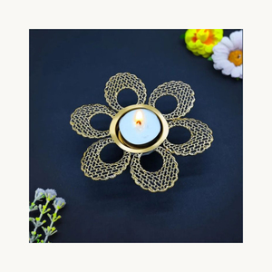 Porte-bougie en métal Golden Elephant, nouvelle arrivée, pour mariage, décoration de la maison, centre de table - Product Image 4