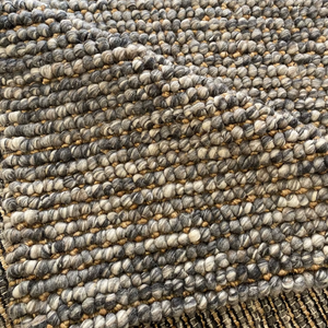 Tapis en laine à boucles épaisses, tissé à la main, abstrait et moderne, multicolore, en fibres naturelles, pour salon, taille personnalisée, écologique - Product Image 2