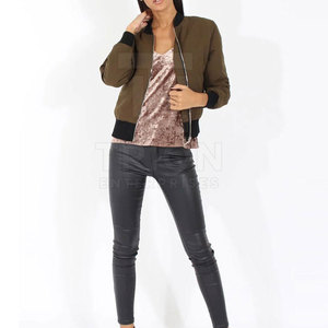 Chaqueta Bomber para Mujer, Nueva Colección 2026, Precio de Venta al Por Mayor, Chaqueta Bomber para Mujer Talla Grande en Oferta - Product Image 4
