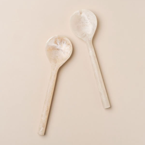 Cuchara de Servir de Resina Ecológica, Apta para Lavavajillas, Acabado Brillante de Lujo, Estilo Artístico, Clásica para Fiestas, Vajilla para el Hogar - Product Image 1