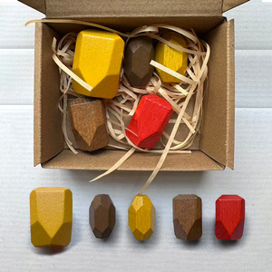 Piedras de Equilibrio de Madera Natural Pulidas a Mano para Niños, Decoración de Estilo Nórdico para Guardería, Juguete Educativo de Juego Abierto - Product Image 4