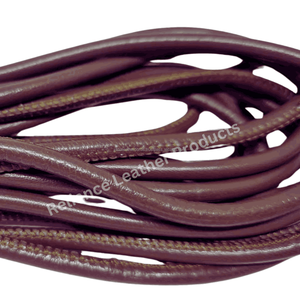 Bracelet en cuir rond cousu Reliance Leather Products, en argent plaqué 925, avec sangle flexible en émeraude pour la fabrication de bijoux DIY - Product Image 4