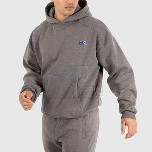 Sweat-shirt surdimensionné en coton mélangé pour homme, marque personnalisée, qualité supérieure, tissu polaire doux. - Product Image 3