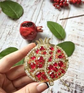 Handmade Embroidery Beaded Brooch with Intricate Beadwork Elegant Fashion Pin - Product Image 1