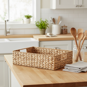 Organizing <b>Baskets</b> from Natural Water Hyacinth Handmade Sustainable <b>Basket</b> Made in Vietnam Crafted from Premium-Quality Material - Product Image 5