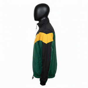 Chaqueta Cortavientos Personalizada con Bloques de Color, Ligera, Impermeable, con Cuello Alto y Capucha, Deportiva, 100% Poliéster, Venta al Por Mayor OEM - Product Image 3