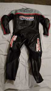 Combinaison de moto en cuir respirante pour homme Joey Dunlop 220g, manches longues, imperméable, toutes saisons, Scott Leather, rare. - Product Image 2