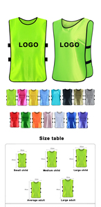 Gilet de sport vert personnalisé unisexe adulte respirant 100 % polyester avec logo imprimé par transfert thermique sur le devant sans manches col ras du cou - Product Image 2