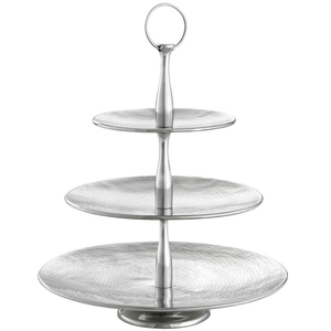 Hot Selling <b>3</b> <b>Tier</b> Aluminum <b>Cake</b> <b>Stand</b> Polished Silver Dessert Display <b>Stand</b> Latest Design Decorative For Wedding Birthday Party - Product Image 5