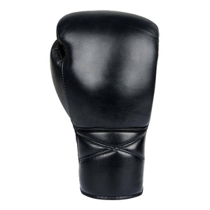 ถุงมือชกมวยหนังวัวแท้ VENUS MODE สำหรับมวย MMA คิกบ็อกซิ่ง ทนทาน ระบายอากาศดี แบบผูกเชือก สีดำ ดีไซน์ป้องกัน - Product Image 2