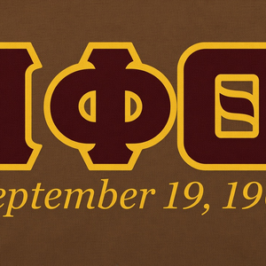 Camiseta marrón Iota Phi Theta para hombre, 19 de septiembre de 1963, con gráfico de letras griegas, cuello redondo, manga corta, informal, de algodón, para fraternidad, Camp - Product Image 6