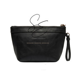 Genuine Cowhide Hair On Hide <b>Wristlet</b> Pouch Leather Zip Clutch Bag Cosmetic Organizer Mini Purse Women - Product Image 4