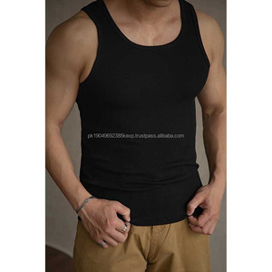 Lot de 3 débardeurs de sport pour homme, de haute qualité, en tricot côtelé, sans manches, ajustés, pour la course à pied, la salle de sport - Product Image 4