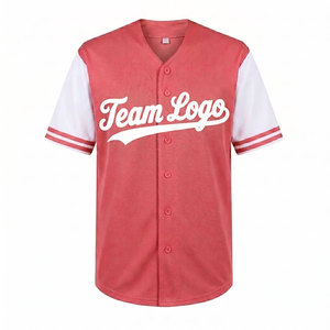 Maillot de baseball léger à manches courtes, design élégant, impression par sublimation, vêtements de sport hip-hop, qualité personnalisée pour équipes - Product Image 1