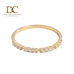 Fine Luxury 14KT Solid Gold <b>Ring</b> with Lab Grown <b>Diamond</b> Women's Wedding & Party Jewelry Wholesale Manufacturer - Product Image 1