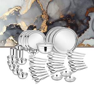 Ensemble de table en acier inoxydable 45 pièces pour 3 personnes Collection Shagun - Product Image 1